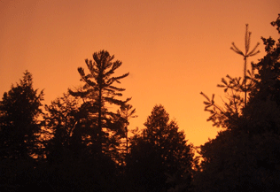 Sunset over Shelter Bay, Upper Peninsula