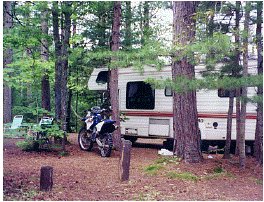 orv camping, newberry michigan atv cycle