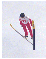 ski jumping at pine mountain