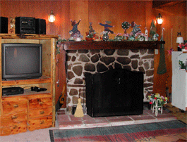 rental cottages with a fireplace